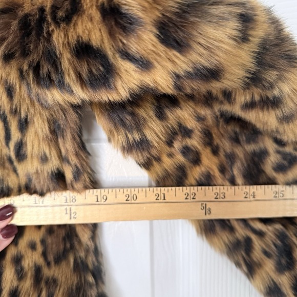 NWT J Crew JCrew Faux Fur Leopard Print Coat Spotted WQ2505 Jacket XS - Picture 9 of 12